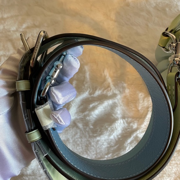 ❌Sold out❌Coach Pillow Tabby Shoulder Bag 26 Aqua Green multi Ombré Leather - Picture 4 of 15